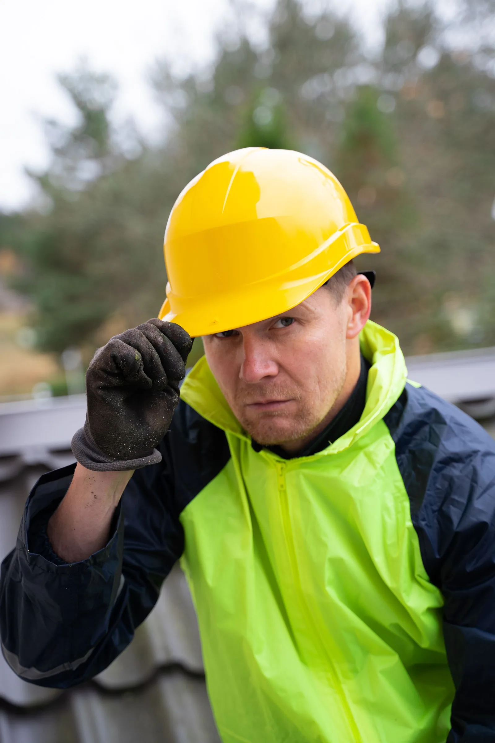 Industrial and high-visibility work jackets